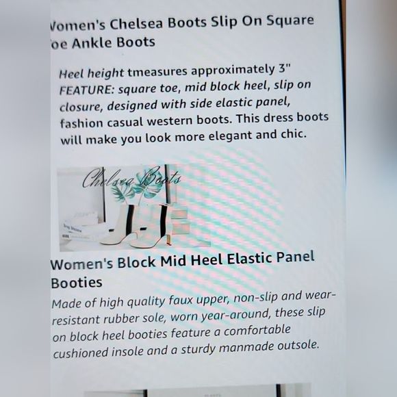 NIB PULL ON KHAKI CHELSEA BLOCK HEEL SOCK BOOTIE SIZE 7.5 ANKLE FAUX LEA… - Picture 6 of 15